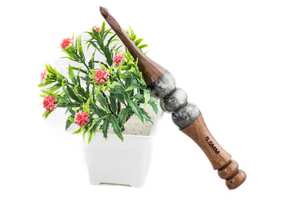 Crochets en bois à tricoter en palissandre avec crochets en résine Ensemble de 4 crochets - Product Image 2