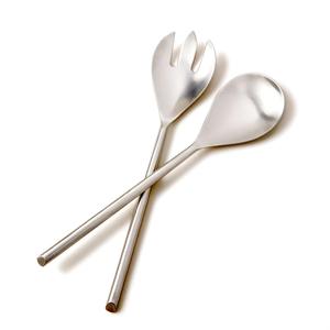 hot sale Stainless Steel Salad server set of two spoon and fork kitchen utensil for restaurant kitchen tool <b>gadget</b> - Product Image 1