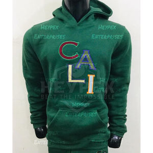 Venta al por mayor de los hombres Casual impreso chándales sudaderas con capucha de alta calidad transpirable ropa de invierno con logotipo personalizado más opciones de tamaño - Product Image 2
