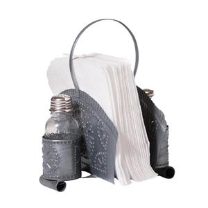 Caddy rectangulaire galvanisé Porte-ustensiles en métal Rangement de cuisine Support de table Caddy Fournitures de cuisine - Product Image 3