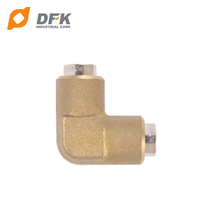 ข้อต่อข้อศอกดันเข้าทองเหลืองตัวชี้วัดจุด45 ° ตัวผู้ x NPT เกลียวท่อตัวผู้พื้นผิวเรียบสภาพใหม่ - Product Image 2