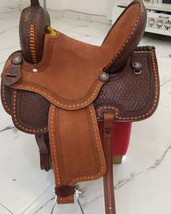 Selle de Cheval Western Anglaise de Course en Cuir Véritable Haut de Gamme Faite à la Main, Durable et Confortable, en Bois et Plastique, Vente en Gros - Product Image 5