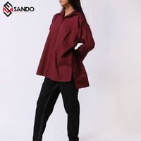 Blusas y Camisas de Invierno para Mujer, Tallas Grandes, Delgadas, Transpirables, de Manga Larga, con Estampado de Plumas, 100% Lino