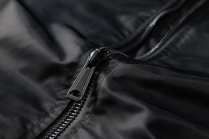 Chaqueta de bombardero informal ajustada para hombre, ropa deportiva ligera en invierno con tela de lona - Product Image 4