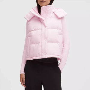 Gilet matelassé pour femme de qualité supérieure, veste élégante, chaude, légère, sans manches, vêtements d'extérieur, vente en gros, prix personnalisé, pas cher, OEM - Product Image 1