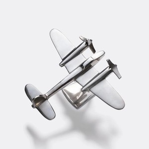 Vintage Lockheed modelo plata avión aluminio escritorio decoración Metal artesanía para decoración del hogar - Product Image 2