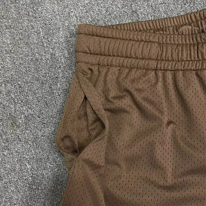 Shorts décontractés pour hommes en toile 100 % coton, taille élastique, couleur unie, séchage rapide, respirants, avec cordon de serrage et poches, pour la gym - Product Image 3