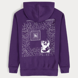 เสื้อฮู้ดดี้ผ้าฟลีซหนานุ่มพิมพ์โลโก้ตามสั่งสำหรับฤดูหนาวปี 2025 แบบ unisex ผ้าฝ้าย 100% มีกระเป๋า - Product Image 5