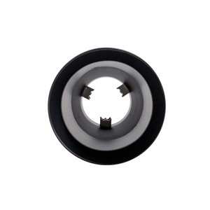 Terminal redondo de 76 mm inclinado de acero inoxidable negro - Product Image 5