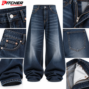 Jeans noirs pour hommes sur mesure, jeans noirs pour hommes en gros, jeans noirs, marque privée pour les détaillants de mode américains - Product Image 6