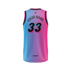 Vietnam Maillot de basket-ball dégradé personnalisé sans manches vêtements de sport pour jeunes vêtements de sport respirants débardeur fabricant OEM - Product Image 5