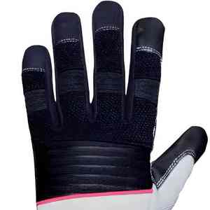 Guantes de mecánico de cuero de grano de piel de cabra de alta calidad con logotipo personalizado, guantes de conductor, guantes de mecánico con funciones anticorte y antiimpacto - Product Image 3