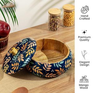 กล่องชาปาตีไม้รักษ์โลกสำหรับเก็บโรตีร้อนในสไตล์เรียบง่ายราคาประหยัด กล่องชาปาตีไม้พร้อมหูหิ้วสำหรับเสิร์ฟง่าย - Product Image 4