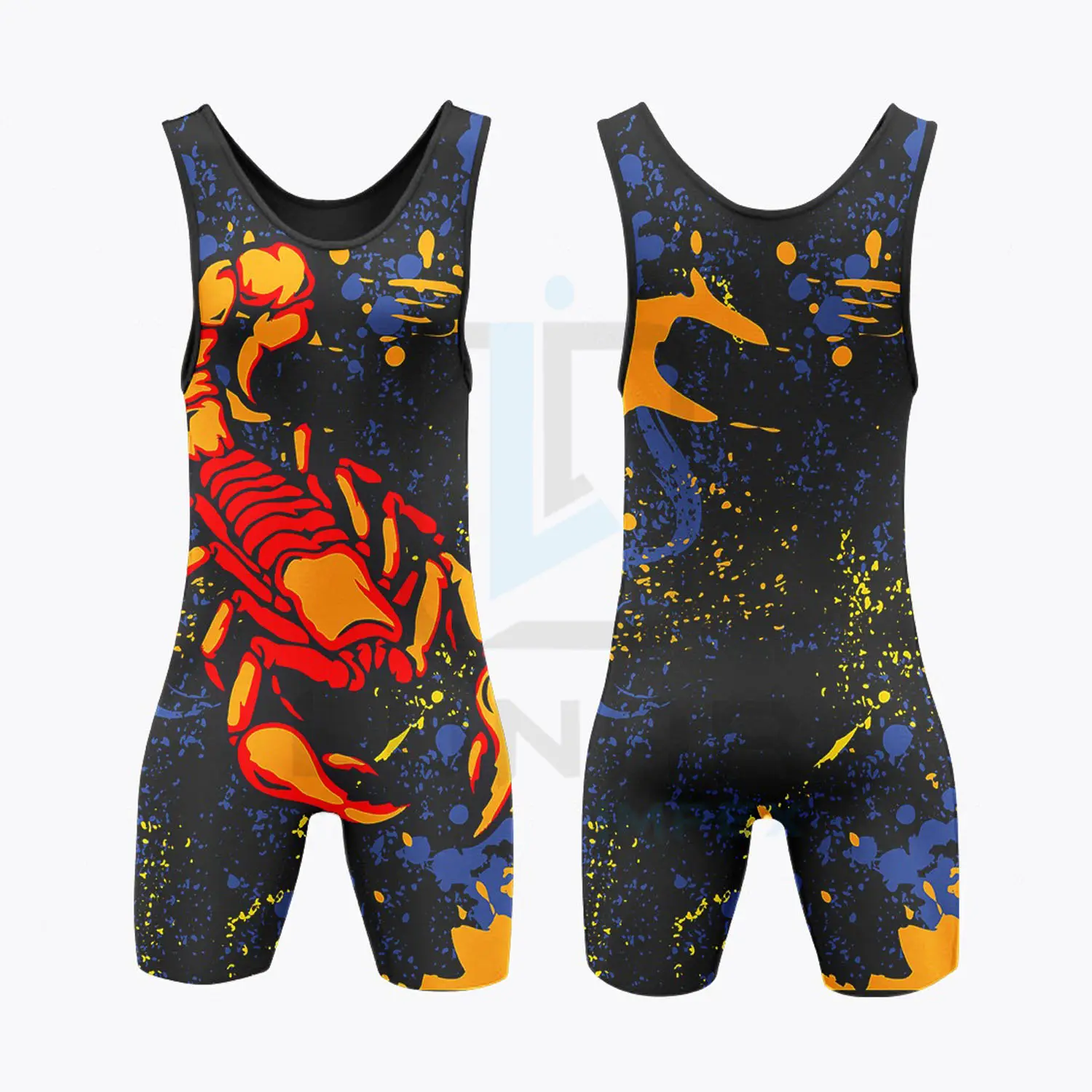 MMA powertraining Singlet gençlik için aktif spor egzersiz pijama mayo profesyonel spor eğitim için güreş atleti erkekler