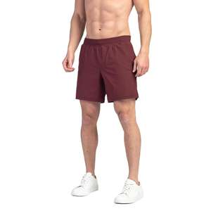 Compresión de sudor personalizada 2 en 1 Diseñador de impresión Nylon Fitness Boxer Gimnasio Entrenamiento Deportes Pantalones cortos Hombres Doble capa - Product Image 1