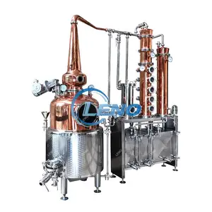 LENO Used Copper Distillation Colummn Alcohol Pot Still For Sale