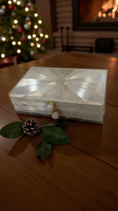 Double Sided Natural Quartz Gemstone <b>Clutch</b> with Panelled Stone Inlay Gold Frame Handcrafted Luxury Statement <b>Bag</b> - Product Image 3