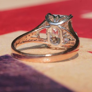 Sterling Silver <b>Emerald</b> Shape Moissanite Engagement <b>Ring</b> Customized Women <b>Men</b> Wedding <b>Ring</b> Gift for Her - Product Image 3