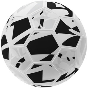 Balón de Fútbol Híbrido Blanco y Negro de Alta Calidad, Cosido a Mano, 32 Paneles, Logotipo Personalizado, para Competencia y Entrenamiento, Hecho en Pakistán - Product Image 1
