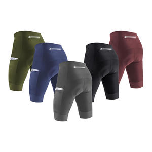 Pantalones cortos con pechera para hombre sublimados personalizados, ropa de ciclismo de nailon transpirable de alta elasticidad, pantalones medios 2024 para montar en bicicleta - Product Image 1