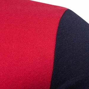 แจ็กเก็ตเลตเตอร์แมนมีสีดำและสีแดงผสมหนังและขนสัตว์ชั้นดีตามสั่ง - Product Image 5