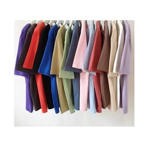 T-shirt décontracté pour homme, col rond, manches courtes, anti-rétrécissement, devant uni, design personnalisé, 100% coton, coupe ample - Product Image 6