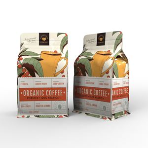 Мешок для упаковки кофейных зерен с клапаном, герметичная алюминиевая фольга для хранения продуктов, многоразовый пакет на молнии, пластиковая упаковка, кофейный мешок - Product Image 5