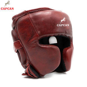 Protector de Cabeza de Cuero de Alta Calidad para Boxeo, Entrenamiento de MMA, Seguridad para Adultos - Product Image 4