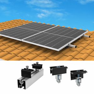 Pinces de fixation solaires réglables en aluminium 30mm 35mm pour <span class=keywords><strong>panneaux</strong></span> photovoltaïques avec système de montage rapide - Product Image 1