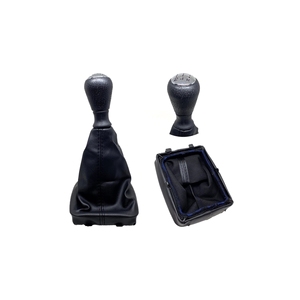 Ensemble pommeau de levier de vitesse et soufflet de levier de vitesse en cuir compatible Peugeot 206 & 207 CC pour voitures automatiques 5/6 vitesses - Modèle 7588Pc X9 - Product Image 1