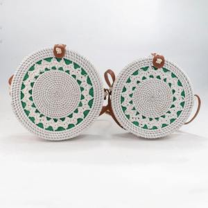 Sac cabas rond en rotin, meilleur prix, sacs à main tissés à la main, essentiels pour femmes, sacs à main en fibres naturelles - Product Image 6