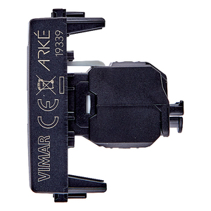 Vimar <b>RJ45</b> <b>Socket</b> Panel Mount 1 Port Cat5e Connector 8-Core Grey Model 19339.11 - Product Image 3