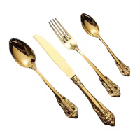 Ensemble de couverts en acier inoxydable écologiques de qualité supérieure, 4 pièces, ustensiles de cuisine modernes pour hôtels, restaurants, fêtes, Inde