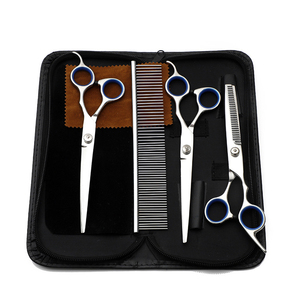 Ciseaux de coiffure professionnels en acier inoxydable de 7 pouces, personnalisés, à manche long, pour droitiers, avec dents de 32 mm - Product Image 2