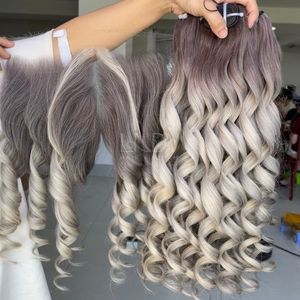 Extensiones de Cabello Fino de Alta Calidad para Bebés con Frontal y Paquetes para Hacer Pelucas - Product Image 5