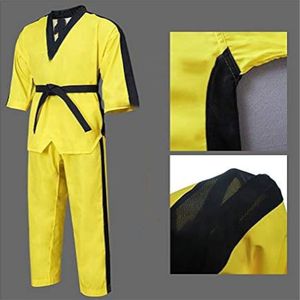 Uniforme de karaté de haute qualité en polyester/coton léger 220g pour adultes, logo personnalisé, cordon élastique, vêtements d'arts martiaux - Product Image 4