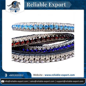 Calidad Premium 100% Eco Cuero Estilo Wave Curve Bling Brow Band A Precio Asequible - Product Image 2