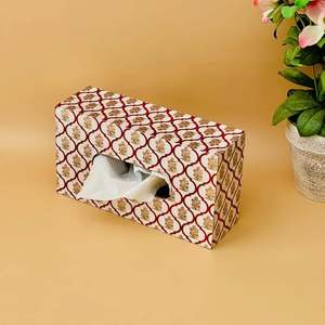ที่ใส่กล่องทิชชู่ลายไม้สไตล์วินเทจลวดลายอินเดียดั้งเดิมสำหรับอพาร์ทเมนท์สุดหรูทันสมัย - Product Image 3