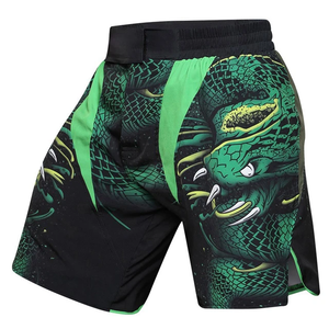 Shorts de boxe Muay Thai MMA pour hommes, personnalisés, de haute qualité, en polyester, à séchage rapide, respirants, avec taille élastique, vente en gros OEM - Product Image 2