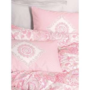Cotton Box Bohemian <b>Single</b> Duvet Cover <b>Set</b> Saldo Beige-Elegant and Unique <b>Bedding</b> - Product Image 1