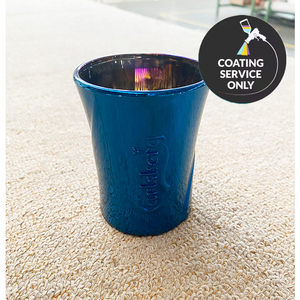 Taza moderna PVD de titanio azul resistente a los arañazos y duradera con aspecto elegante y de primera calidad: revestimiento y pintura con aplicación de pulverización - Product Image 1