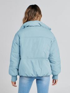 Chaqueta acolchada ligera para mujer con acolchado aislante resistente al agua y cierre completo de cremallera Chaqueta acolchada transpirable para mujer - Product Image 3