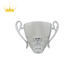 Thanh lịch mạ bạc kim loại cup với xử lý Kinh Tế & thân thiện với môi Trophy giải thưởng lưu niệm có tính năng khắc - Product Image 2