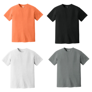 Camiseta de algodón con logotipo personalizado de estándar europeo 100% algodón informal de media manga corta de talla grande técnica lavada de alto peso pesado Te - Product Image 1