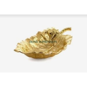 Cuenco para servir Chocolate de gran tamaño, Cuenco para dulces de servir Metal dorado, cuenco decorativo redondo de diseño fantástico para decoración de Ramadán - Product Image 4