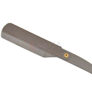 มีดโกนสเตนเลสสตีลแบบพับได้ด้ามจับอะคริลิคขอบตรงสำหรับตัวใบหน้ามีดโกนปลอดภัยแบบใช้แล้วทิ้ง - Product Image 6