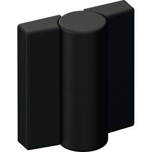 HEWI ดีพแบล็ค PA บานพับขวา DIN 52 มม. สูง x 47 มม. กว้าง สำหรับตะขอขนาดกว้าง 47 มม. - Product Image 1
