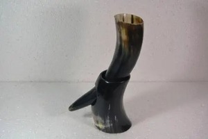 ox horn drink mug handmade viking ale tankard authentic medieval horn <b>cup</b> beer and mead mug renaissance horn drinkware - Product Image 6