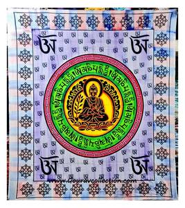 BRUSH MANTRA BUDDHA Sábanas Decorativas para el Hogar, Tapices, Decoraciones Colgantes de Pared para el Hogar y Regalos GC-TPDB-297 - Product Image 1