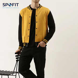 Veste de baseball de type varsity, de type bomber, de type universitaire, de qualité supérieure, avec broderie personnalisée, couleur personnalisée, manches 100% laine, pour - Product Image 5